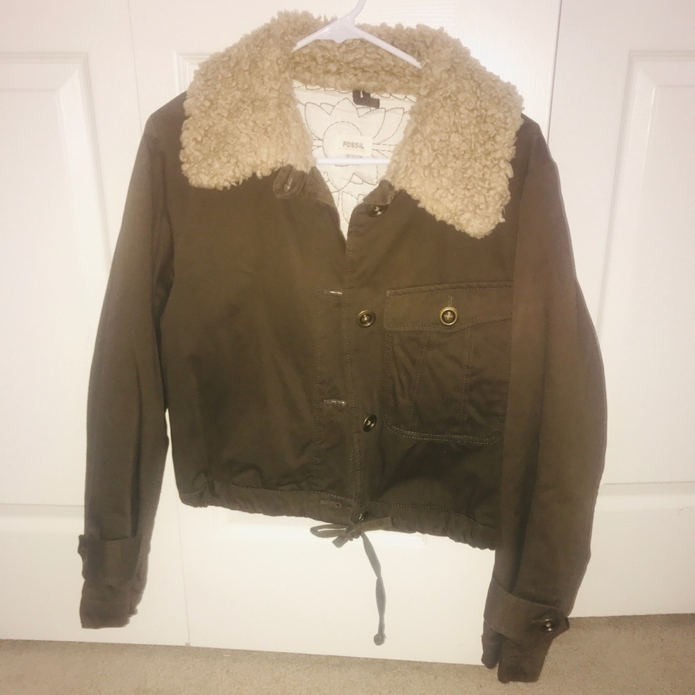 Fossil Sherpa collar jacket - Picture 6 of 9